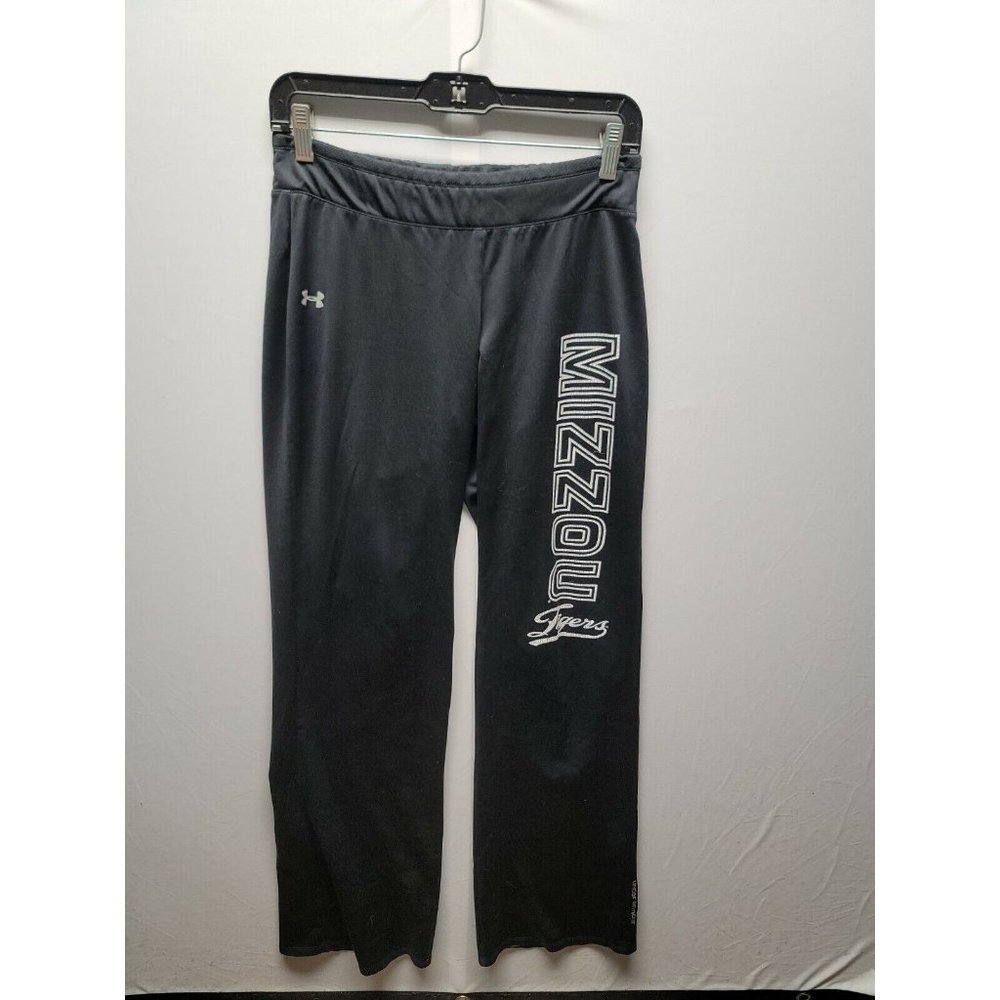 Under Armour Heat Gear Black Fitted Workout Pants Mizzou Tigers Size S